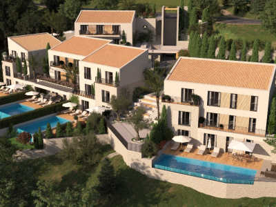 Luxurious villas in the Pine Village complex. Authentic Resort & Spa concept